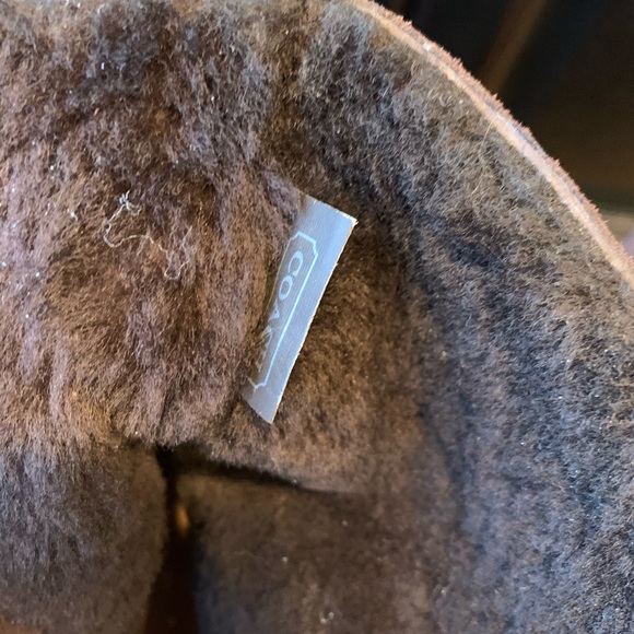 New brown COACH suede wedge ankle boots - Picture 4 of 6